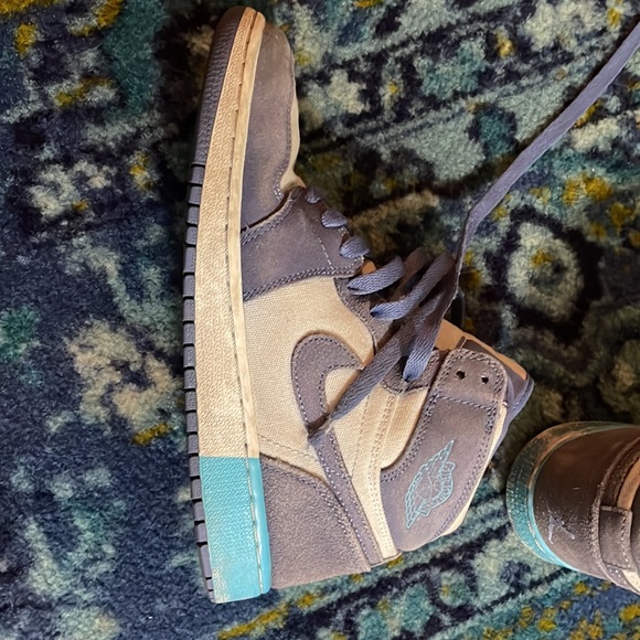 Air Jordan 1 high in purple and blue - Picture 6 of 10